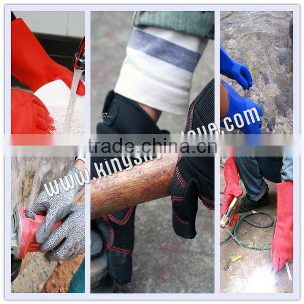 Heavy duty long sleeve double color latex industrial glove-5601
