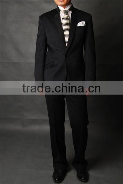 2017 new style black men suits men wedding suits