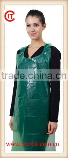 Hot selling barber disposable pe apron with low price