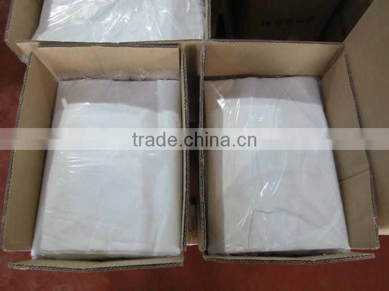 Hot selling barber disposable pe apron with low price