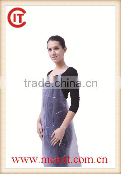 Hot selling barber disposable pe apron with low price