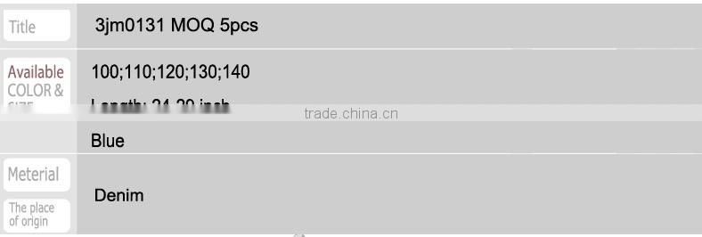 3jm0131 kids child's jeans MOQ 300pcs