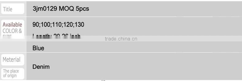 3jm0129 kids child's jeans MOQ 300pcs