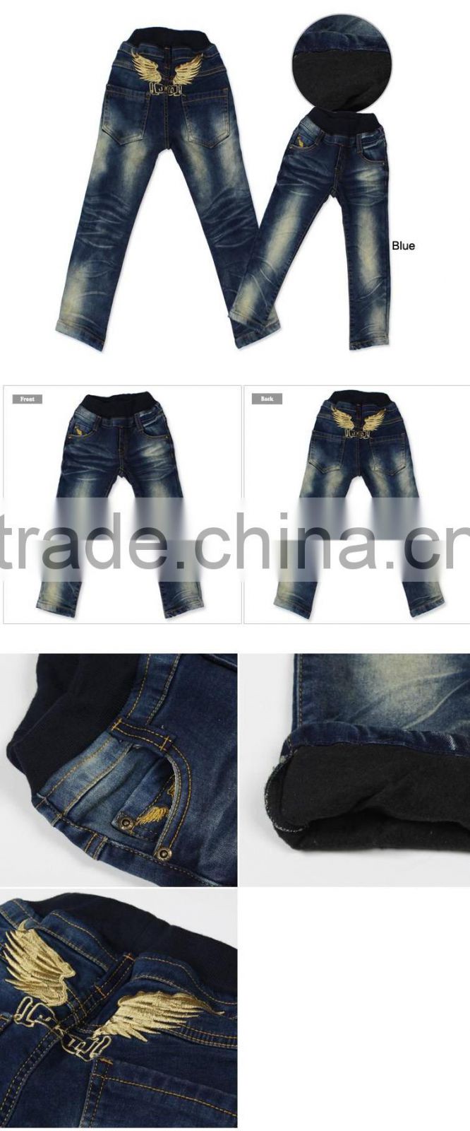 3jm0127 kids child's jeans MOQ 300pcs