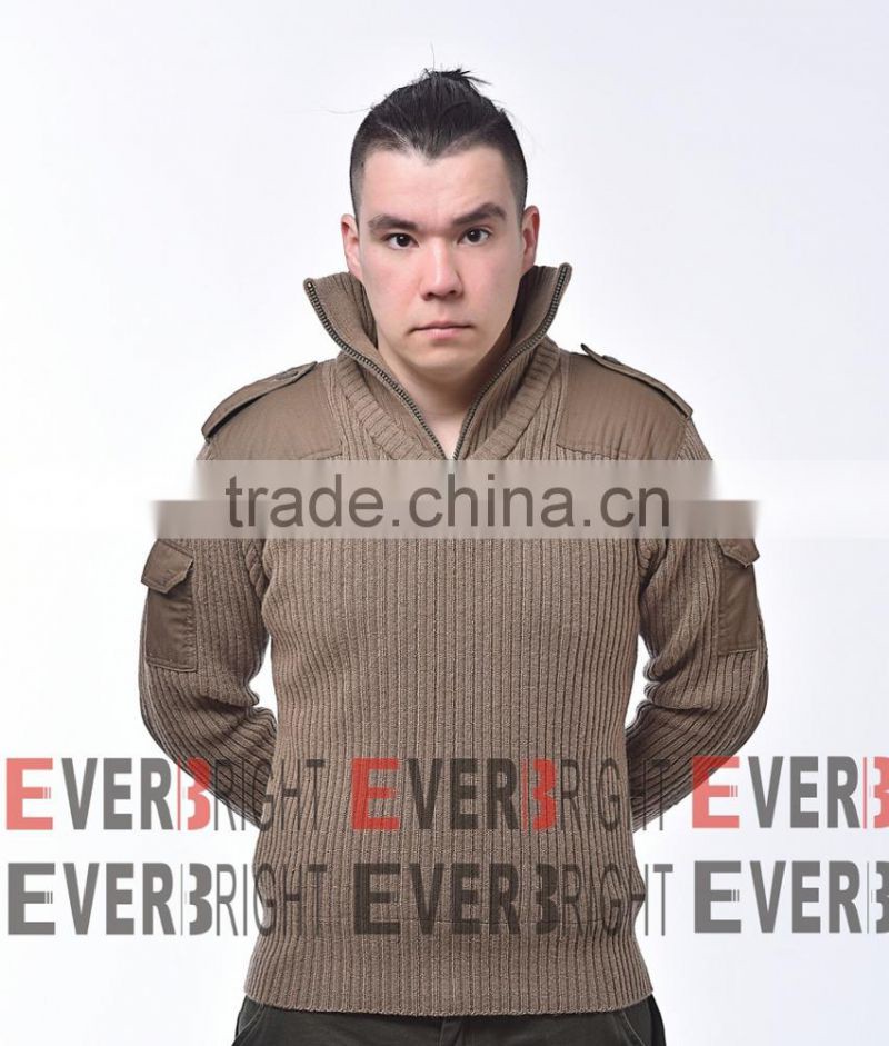 new 2017 military wool/nylon sweater high neck men pullover