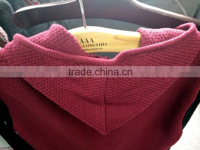 Autumn knitting fabric zipper men cardigan hoody sweater