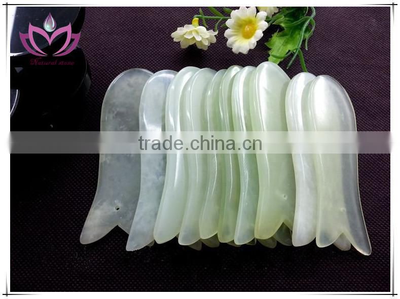 free shipping various gemstone guasha comb traditional Chinese therapy tools