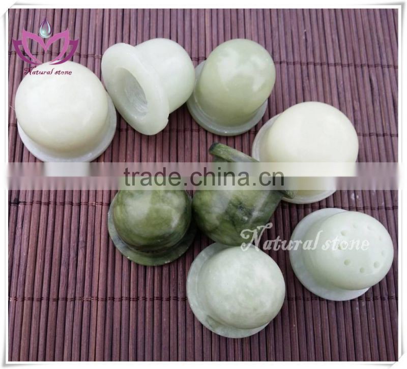 jade cupping therapy massage cup 100% natural jade stone customize any size