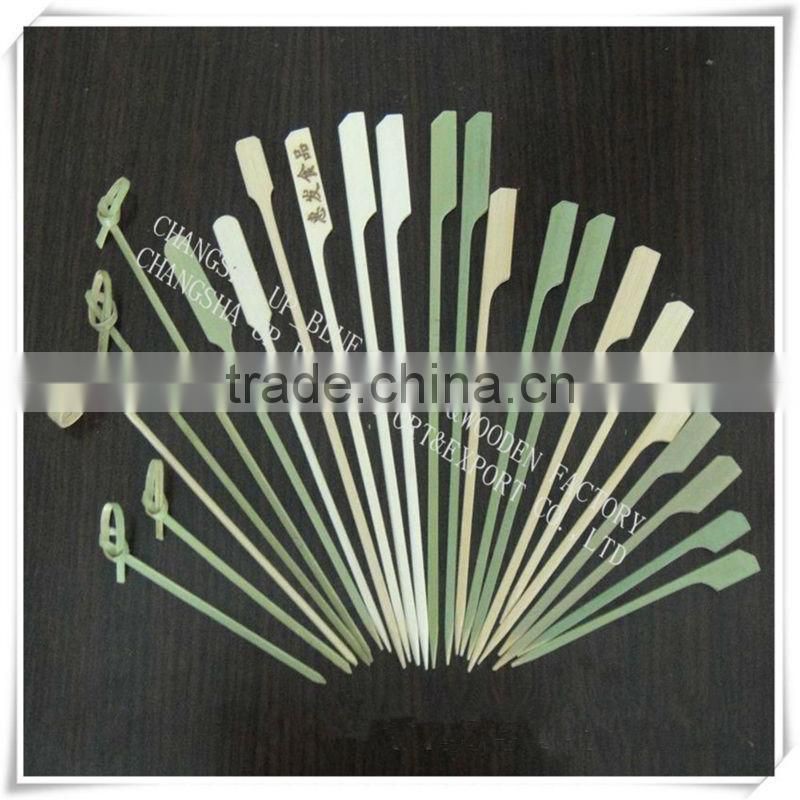 Natural wooden skewer