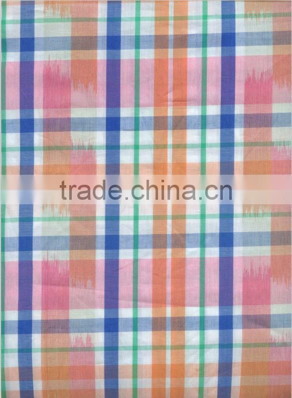 Space dyed fabric woven shirt fabric