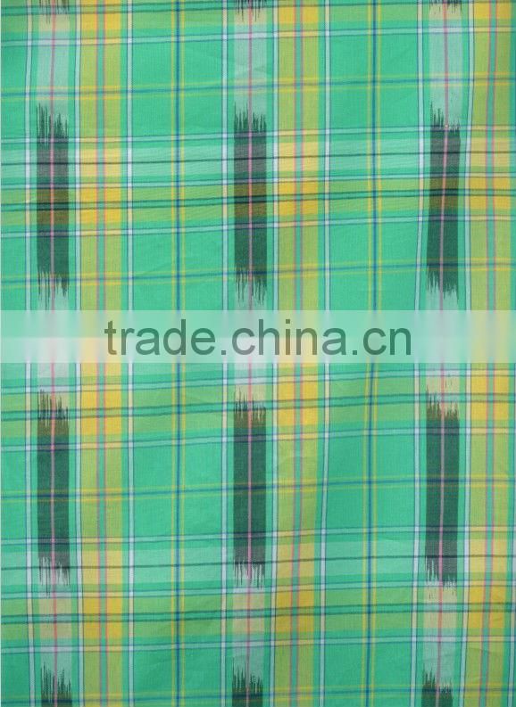 Space dyed fabric woven shirt fabric