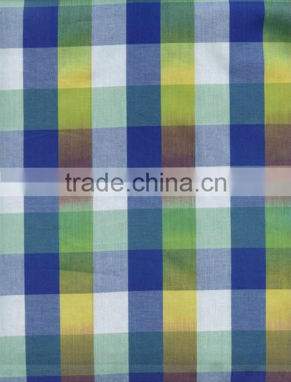 Space dyed fabric woven shirt fabric