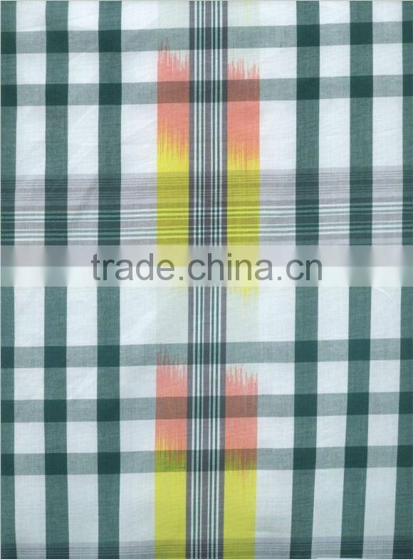 Space dyed fabric woven shirt fabric