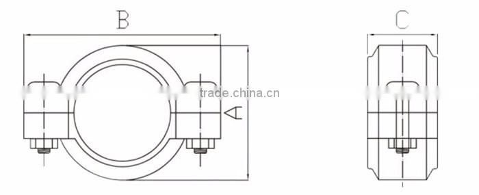 duoling FRP stepper motor flexible coupling ss316 pipe