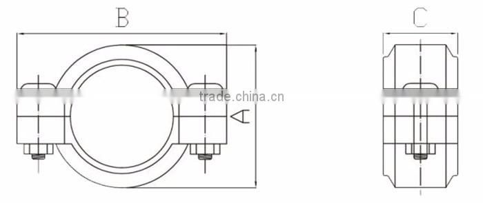 duoling FRP stepper motor flexible coupling ss316 pipe