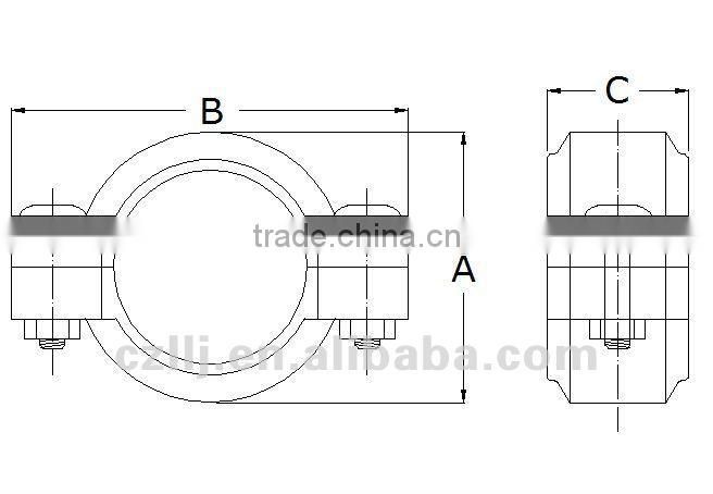 duoling FRP elbow coupling 45 deree ss316 pipe