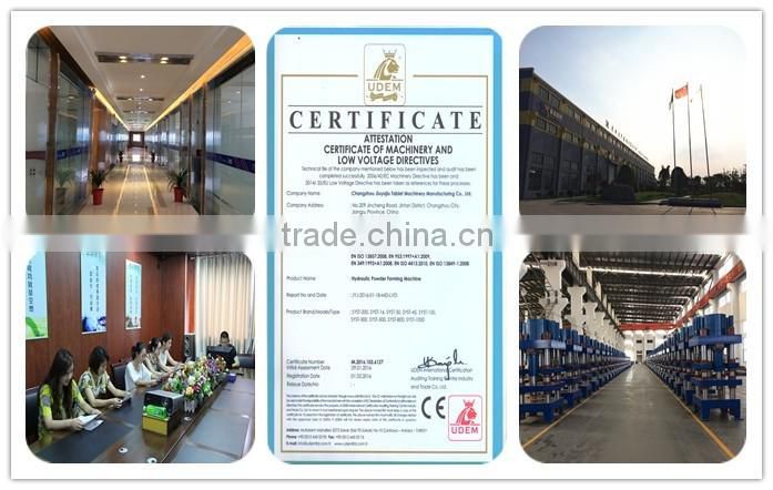 Safety operation platform SYST-300 model animal salt licking block mineral stone hydraulic press machine