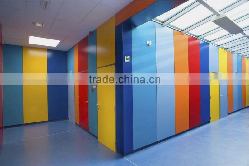 12mm toilet cubicle partition board; compact laminate/hpl