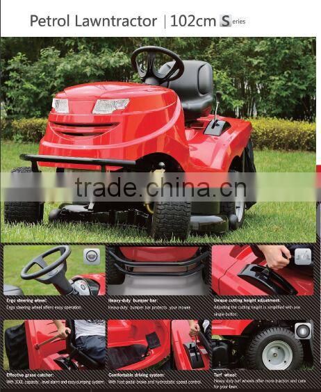 15.5-17.5hp power required tractor ride on mower for garden tools