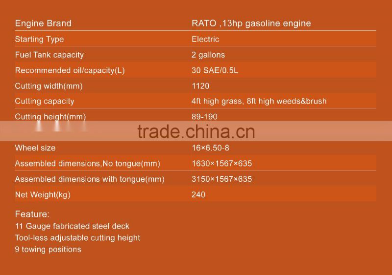 ATV/UTV mower G.AT rough cutter