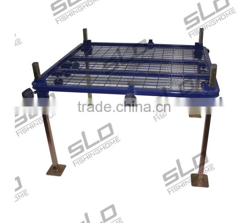 fishing tackle carriers Platform with single wheel with adjustable leg