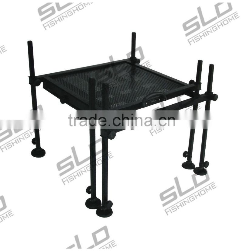 fishing tackle carriers Platform with single wheel with adjustable leg