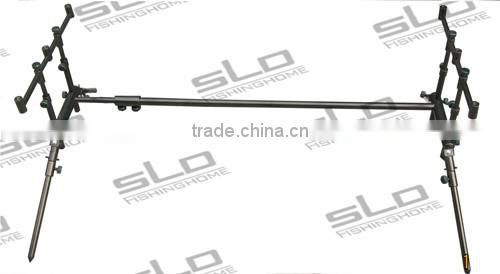 stainless steel carp fishing rod pod for 4 pcs fishing rods with carrying bag