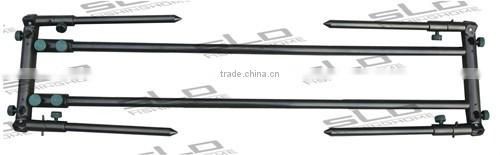 stainless steel carp fishing rod pod for 4 pcs fishing rods with carrying bag