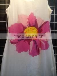 2017.5.1, 100% cotton lady women knitting jersey vest top tshirt