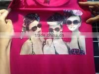 2017.5.1, 100% cotton lady women knitting jersey vest top tshirt