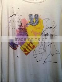 2017.5.1, 100% cotton lady women knitting jersey vest top tshirt