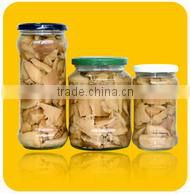 Canned grey oyster mushroom