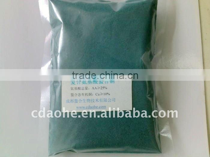 Copper Amino Acid Chelate(Flowing blue powder for fertilizer or feed grade)