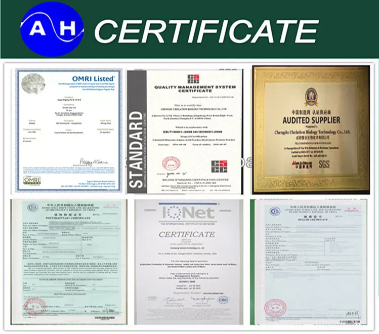 Water Soluble Fertilizer Zinc Amino Acid Chelation