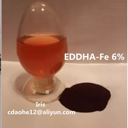 High Quality Fe EDDHA 16455-61-1 EDDHA-Fe 6% Iron Chelated Fertilize O-O 4.8 Powder Form Micronutrient Fertilizer