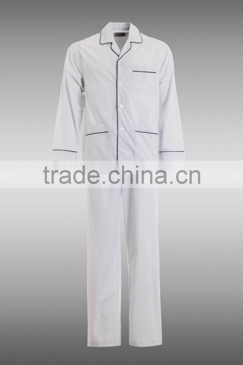 Men's 100%Cotton Long Sleeve Pyjamas/ Homewear / Nightgown