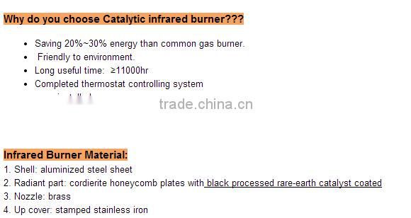 infrared outdoor gas grill burner HD400
