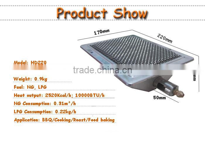 Energy saving ceramic infrared grill gas burner