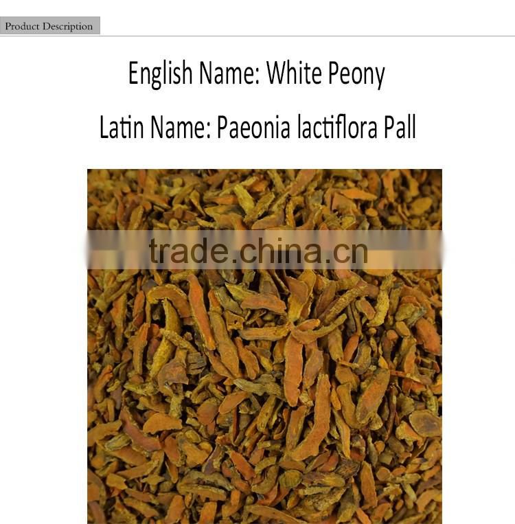 White Peony/Paeonia lactiflora Pall/Bai Shao/Crude Medicine