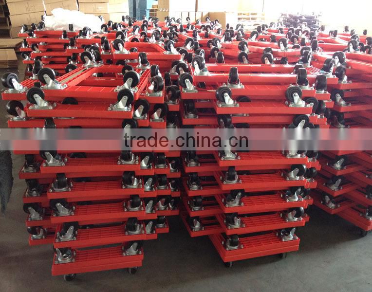 Four Wheel Good Moving Plastic Dolly/Furniture dolly