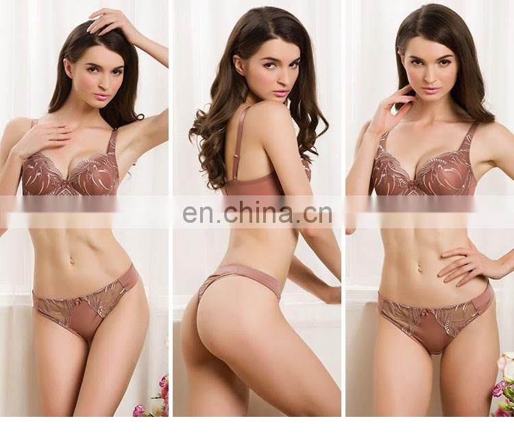 pink Mesh Girl Sexy push up bra