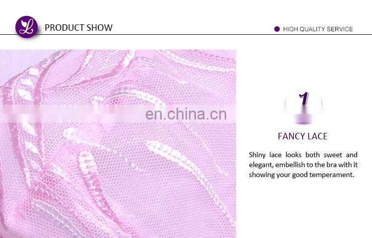 pink Mesh Girl Sexy push up bra