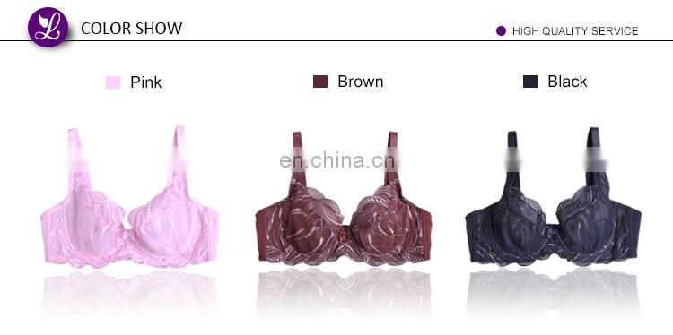 Underwired Open Lace sexy see through ladies underwear and panty new design bra