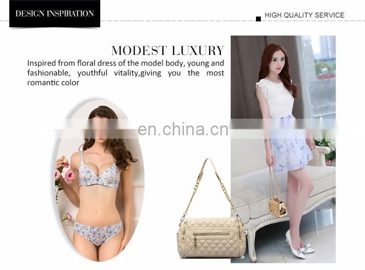 Deep V comfortable bra underwired leapord girl-without-bra sexy breast cover bra