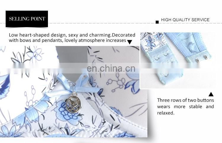 Deep V comfortable bra underwired leapord girl-without-bra sexy breast cover bra