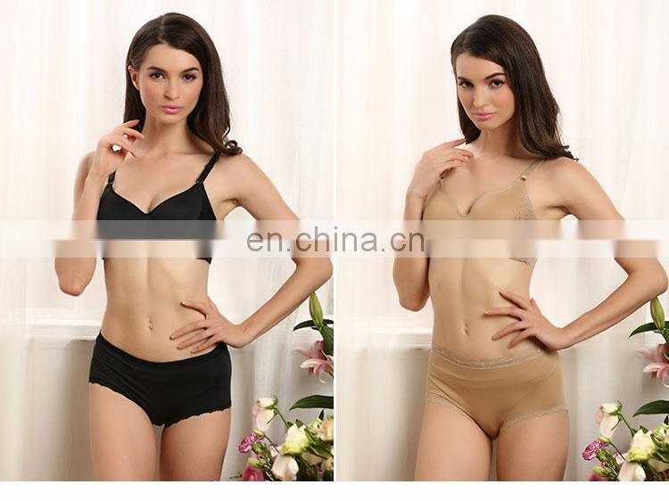 High Quality Comfortable Push Up Bow Tie Sexy Girl Without Bra Breasts In Transparent Dress