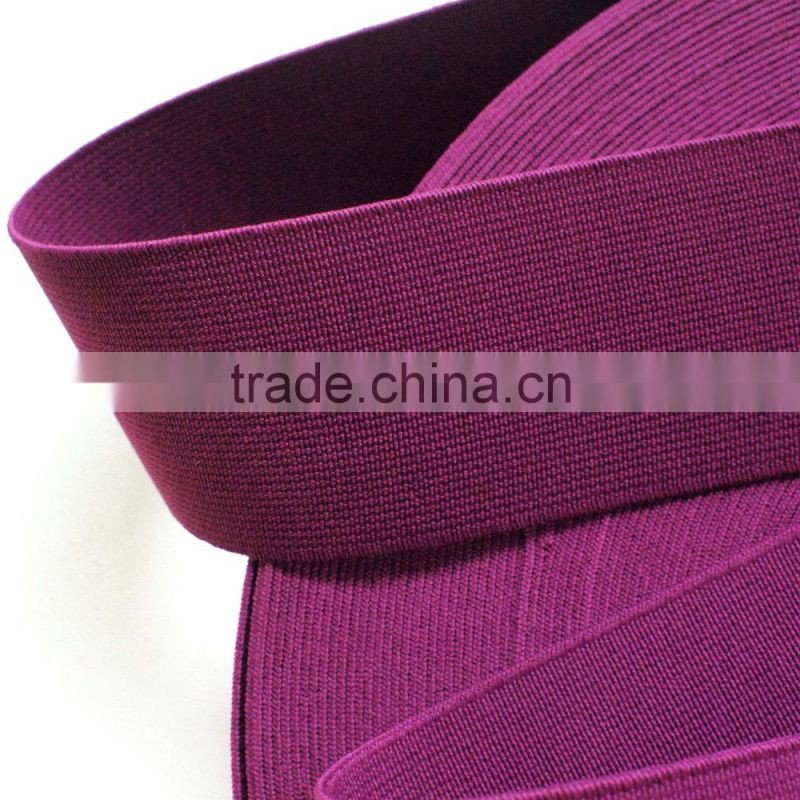 EW STOCK 2" Reddish Purple Stretch Elastic Band. (1 Yard)