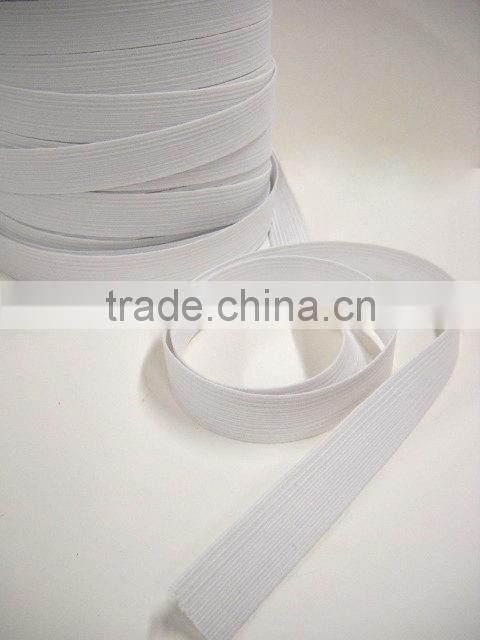 1 Inch Wide Elastic, White Poly Elastic, Sewing Notions, 5 yards Flat Elastic