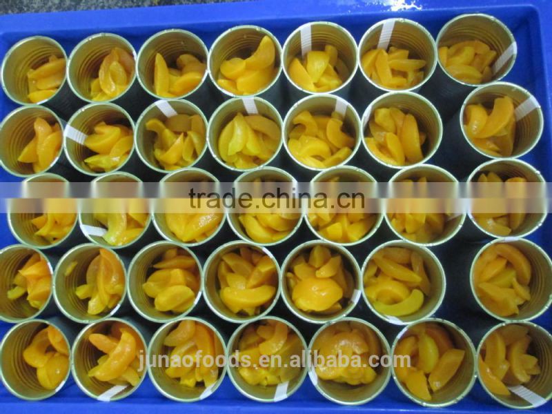 Bulk supply canned yellow peach strips