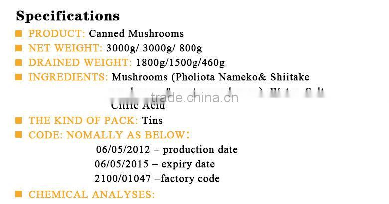 Hot sale high quality canned mushroom sliced